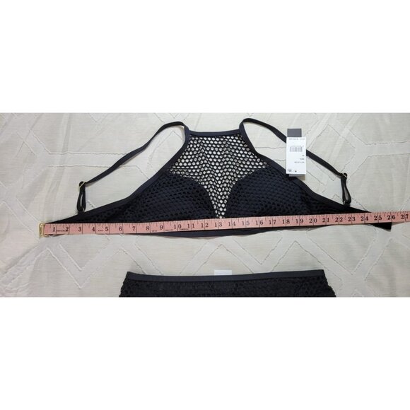 KENNETH COLE SWIMWEAR BIKINI SET WOMANS MEDIUM COLOR BLACK MSRP$123.00 - Picture 6 of 12